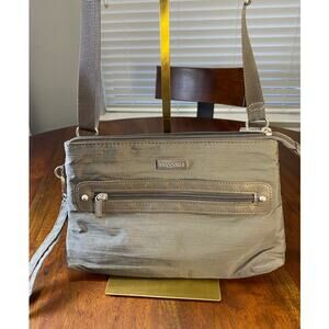 Preloved Silver Baggalini Crossbody/Wristlet